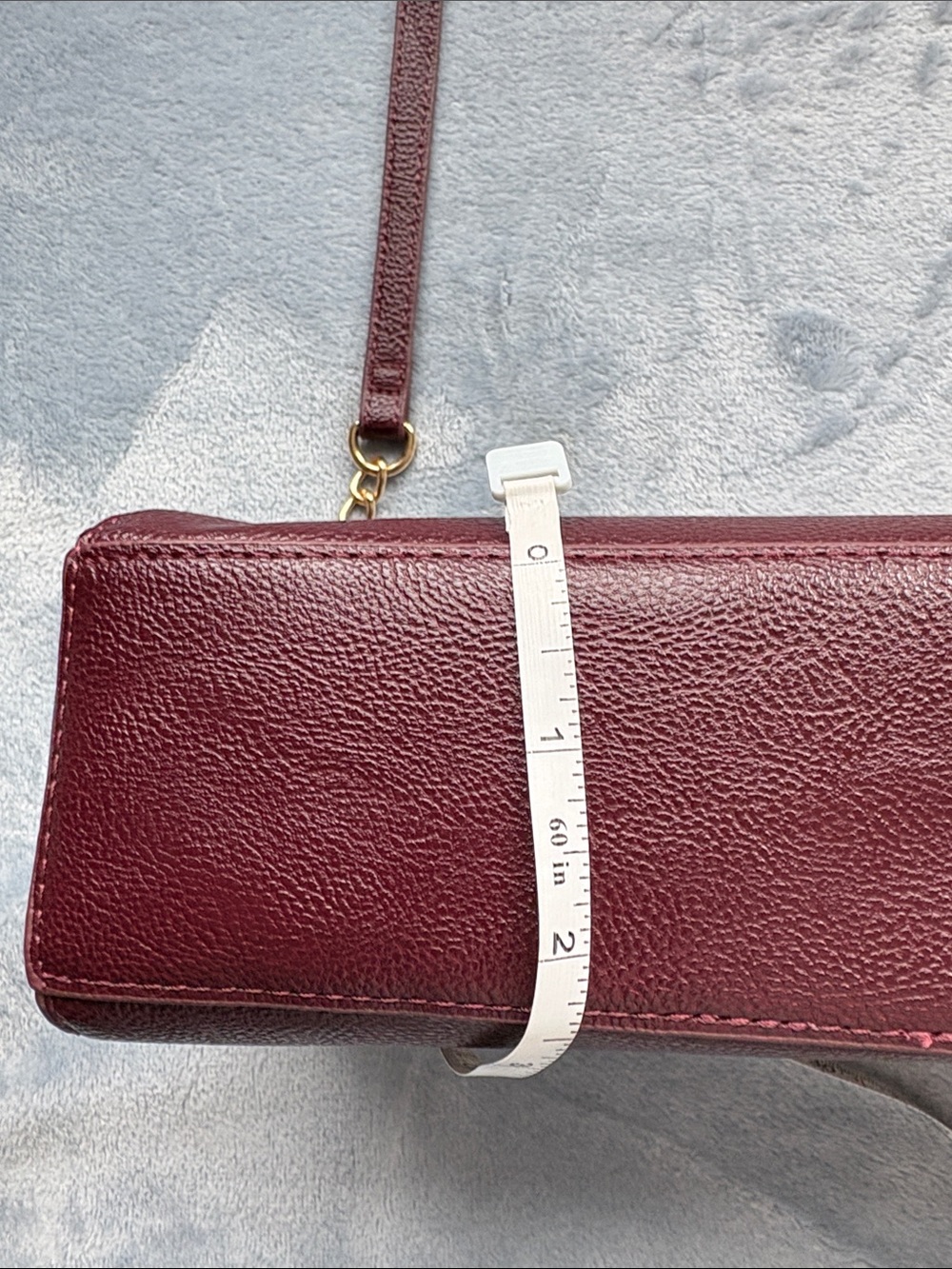 Betsey Johnson Wine Red Crossbody with Floral Scarf Accent - Picture 15 of 16